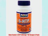 Now Foods 5-HTP 200 mg - 60 Vcaps 6 Pack