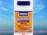 NOW Foods L-Glutamine 500mg 120 Capsules (Pack of 4 (120 caps ea))