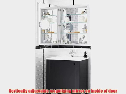 KOHLER K-99007-NA Verdera 24-Inch By 30-Inch Slow-Close Medicine Cabinet With Magnifying Mirror