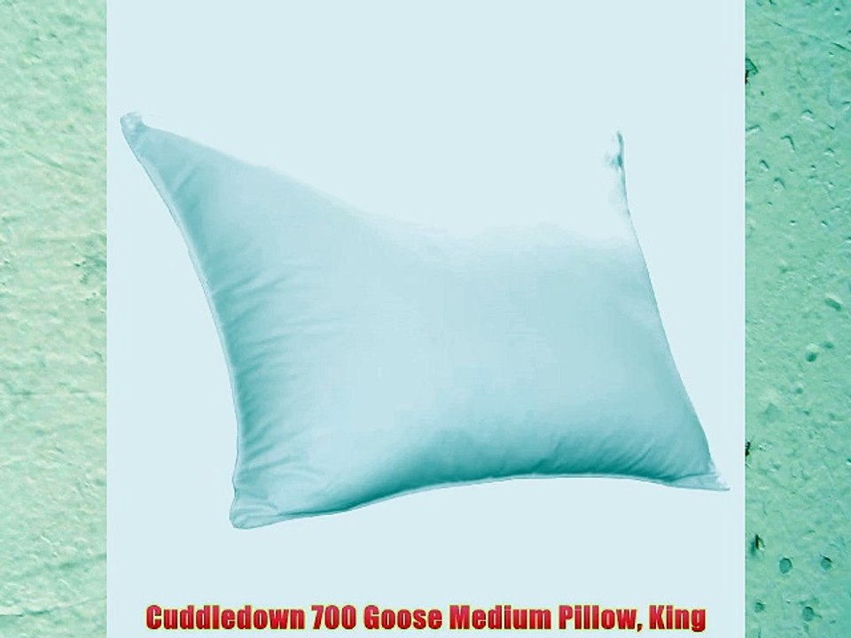 Cuddledown 700 Goose Medium Pillow King