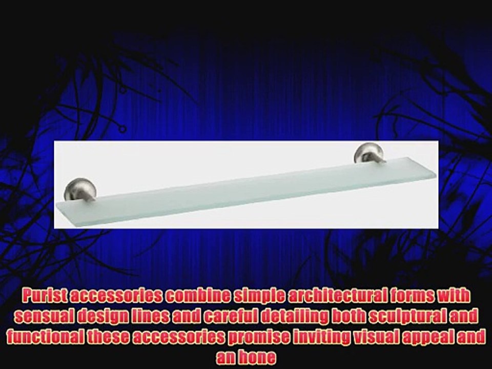 KOHLER K-14440-BN Purist Glass Shelf Vibrant Brushed Nickel