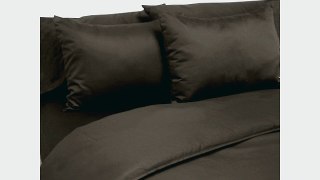 MADE IN THE USA 800TC 100% Cotton Sateen 6-Piece Duvet Set California King Espresso By Veratex