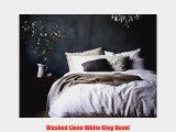 Washed Linen White King Duvet