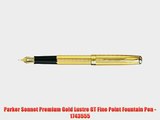 Parker Sonnet Premium Gold Lustre GT Fine Point Fountain Pen - 1743555