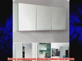 Fresca Large Bathroom Medicine Cabinet with Mirrors