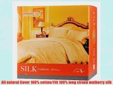 Dreamland Comfort All Natural Mulberry Silk Comforter for All Seasons White King size