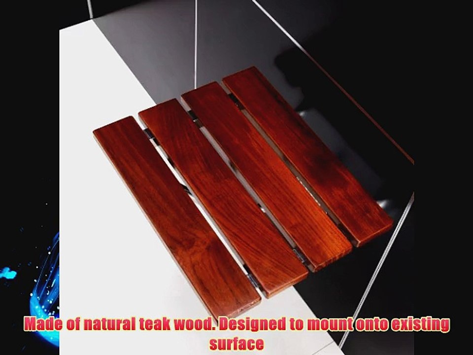 DreamLine SHST-01-TK Folding Shower Seat Natural Teak Wood