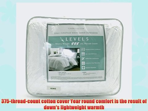Charter Club Level 5 LINKS 375T Heavy Weight King Down Comforter