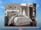 J. Queen New York Babylon 4 Piece King Luxury Comforter Set Silver