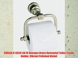 KOHLER K-6828-SN IV Georges Brass Horizontal Toilet Tissue Holder Vibrant Polished Nickel