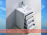 Virtu USA JS-50524-GW 24-Inch Bailey Single Sink Bathroom Vanity Gloss White