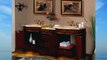 84 Bathroom Furniture LED Lighted Travertine Top Double Sink Vanity Cabinet 193TL
