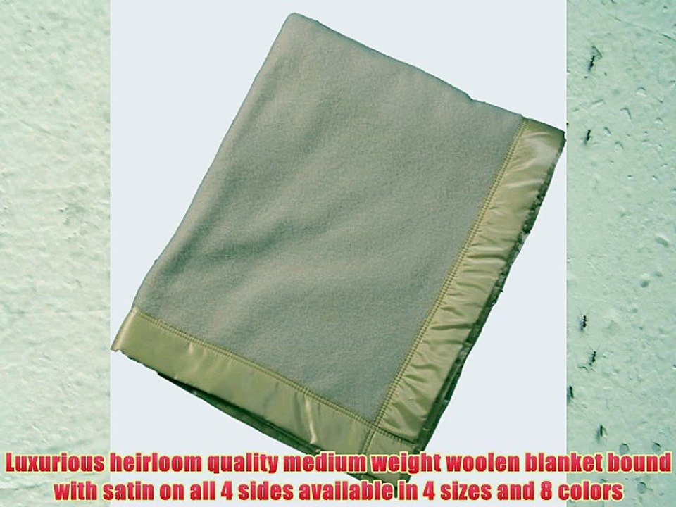 John Atkinson Contessa 100-Percent Merino Wool Heirloom Blanket Full/Queen 90-Inch by 100-Inch