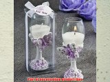 Toasting Flute Butterfly design candle favors - 72 count