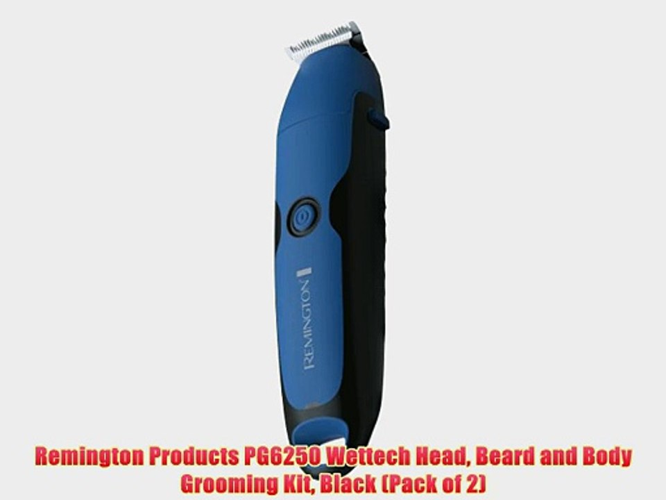 Remington Products PG6250 Wettech Head Beard and Body Grooming Kit Black (Pack of 2)