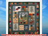 Patch Magic Queen Northwoods Walk Quilt 85-Inch by 95-Inch