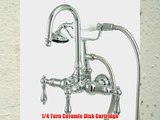 Kingston Brass CC8T1 Vintage Leg Tub Filler with Hand Shower Polished Chrome