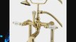 Kingston Brass CC107T2 Vintage 7-Inch Leg Tub Filler with Hand Shower Polished Brass