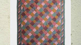 Patch Magic King Harvest Log Cabin Quilt 105-Inch by 95-Inch