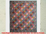 Patch Magic King Harvest Log Cabin Quilt 105-Inch by 95-Inch
