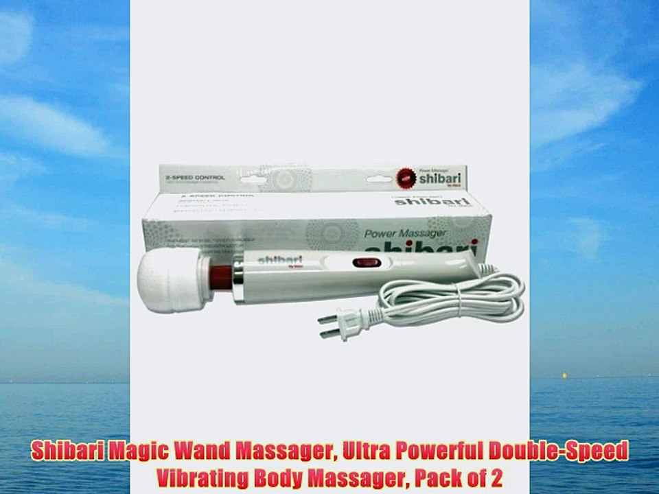 Shibari Magic Wand Massager Ultra Powerful Double-Speed Vibrating Body Massager Pack of 2