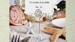 Shimmering starfish design place card holder favors - 200 count