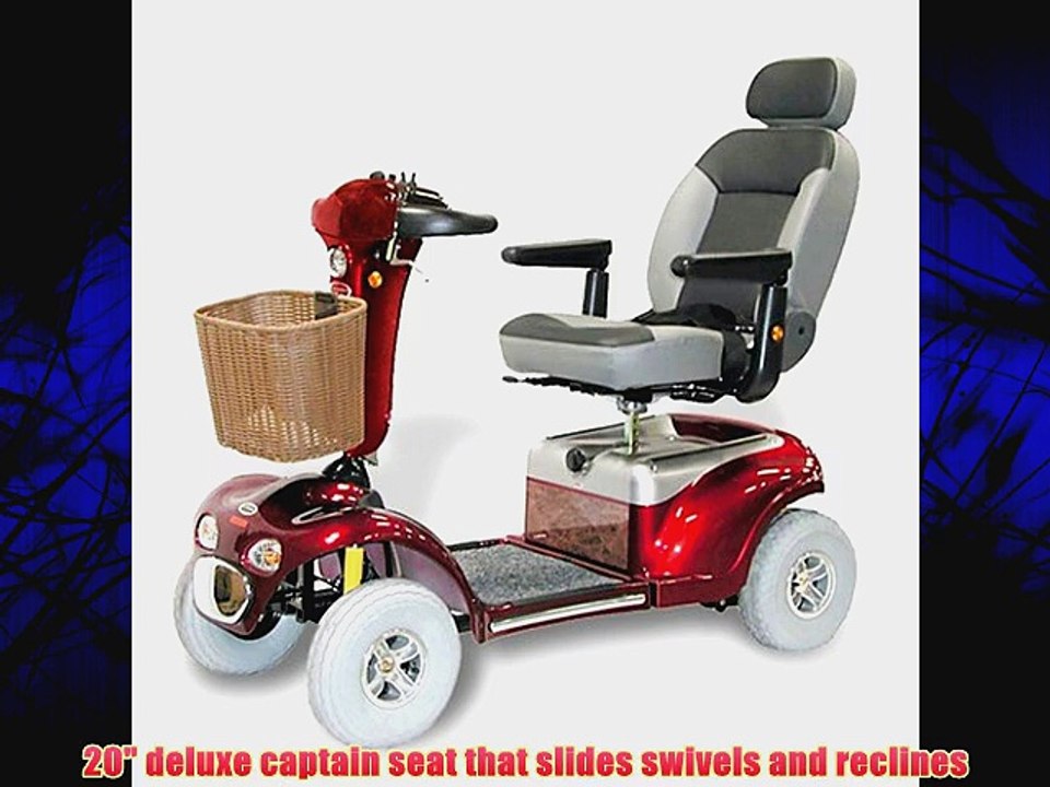 Shoprider Sprinter Deluxe Four Wheel Suspension Personal Travel Scooter