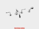 Jado 855/995/100 Classic Roman Tub Set with Hand Shower Straight Levers Polished Chrome