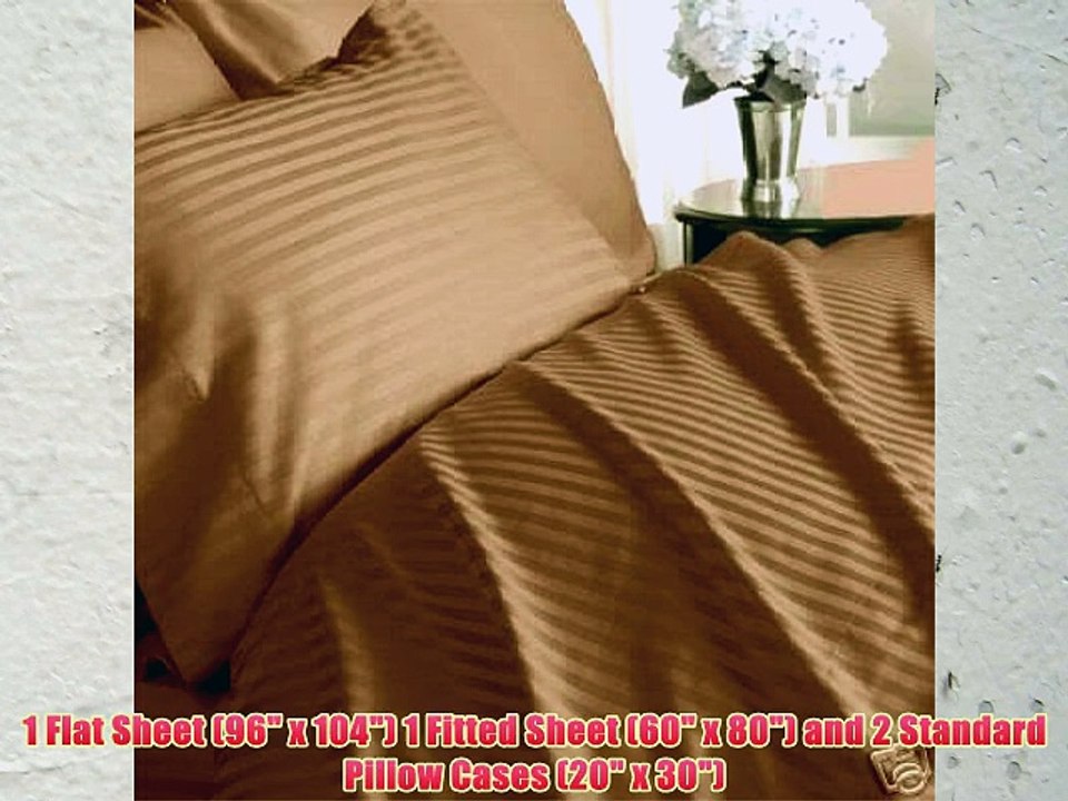 8PC ITALIAN 1000TC Egyptian Cotton GOOSE DOWN COMFORTER Bed in a Bag - Sheet  Duvet Queen Brown