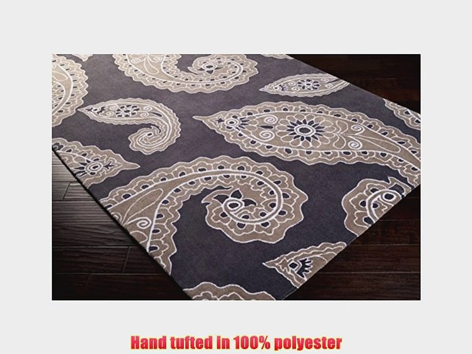 angelo:HOME by Surya Hudson Park HDP-2023 Classic Hand Tufted 100% Polyester Charcoal Gray