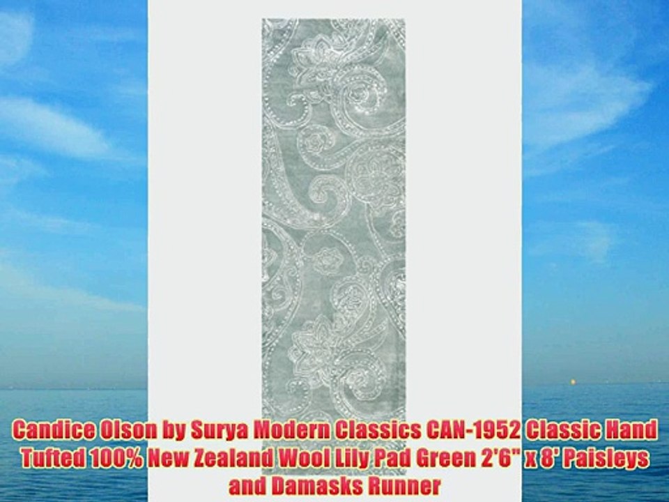 Candice Olson by Surya Modern Classics CAN-1952 Classic Hand Tufted 100% New Zealand Wool Lily