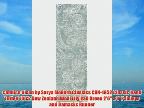 Candice Olson by Surya Modern Classics CAN-1952 Classic Hand Tufted 100% New Zealand Wool Lily