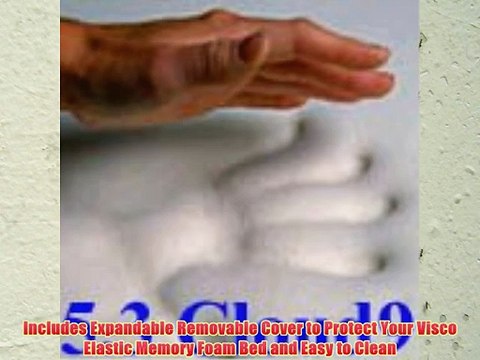 Expandable Cover included with 5.3 Cloud9 Cal-King 3 Inch 100% Visco Elastic Memory Foam Mattress