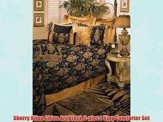 Sherry Kline China Art Black 6-piece King Comforter Set