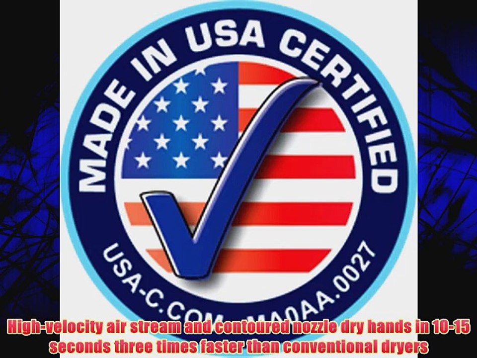 XLERATOR XL-W Automatic High Speed Hand Dryer with White Cover and 1.1 Noise Reduction Nozzle