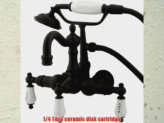 Video herunterladen: Kingston Brass CC1009T5 Heritage Vintage 3-3/8-Inch Leg Tub Filler with Hand Shower Oil Rubbed