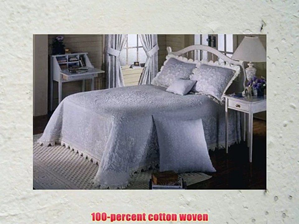 Abigail Adams Matelasse Bedspread - Queen - White