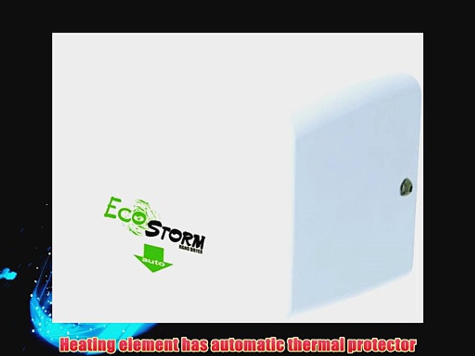 Palmer Fixture HD0940-17 EcoStorm Commercial High Speed Hand Dryer 110/120V White