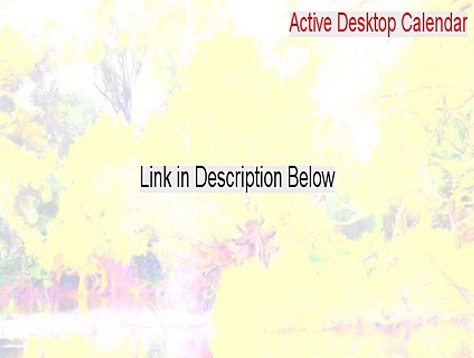 Active Desktop Calendar Free Download [Download Here]