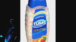 Tums Antiacid and Calcium Supplement Extra Strength 750 Assorted Fruit 330 Tablets (Pack of