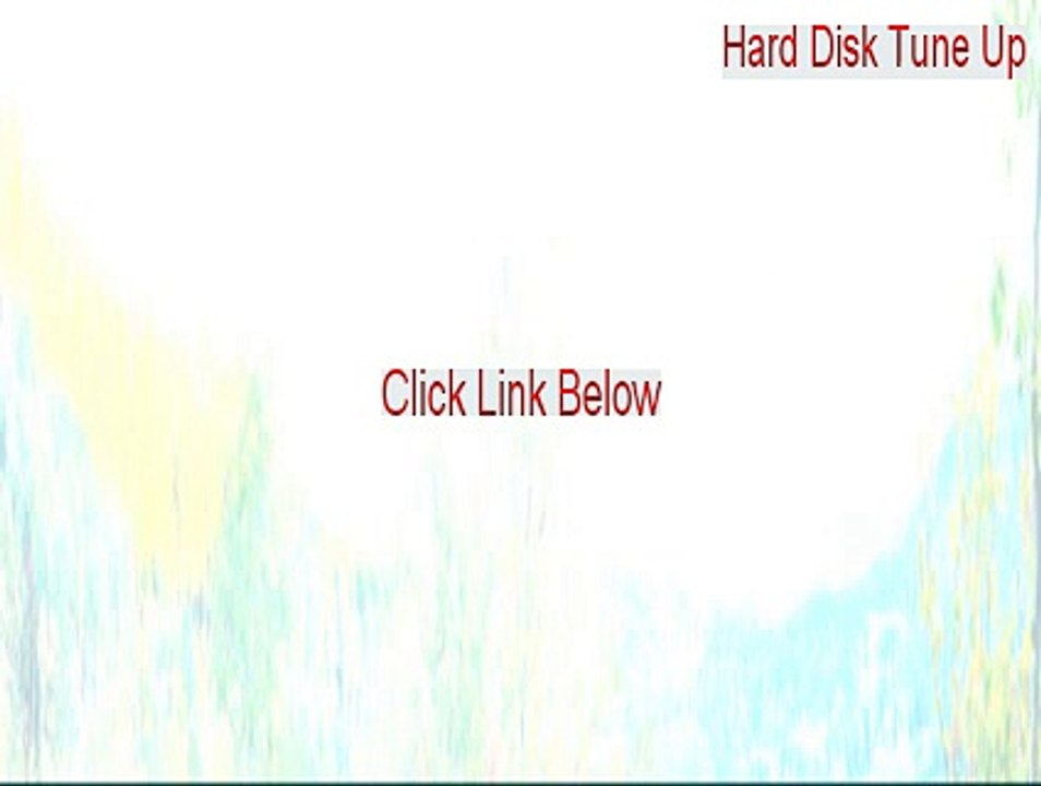 Hard Disk Tune Up Crack (Legit Download 2015)