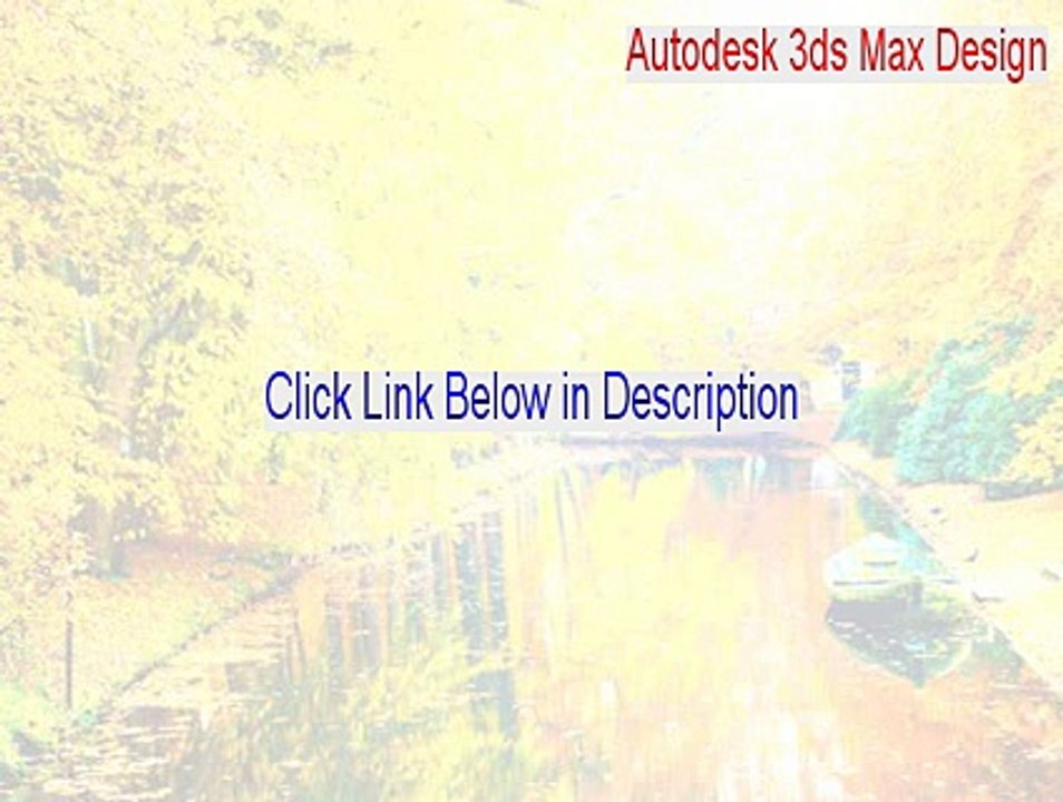 Autodesk 3ds Max Design Key Gen - Free Download 2015