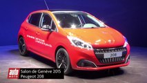 Peugeot 208 restylée - Salon de Genève 2015 : présentation vidéo live