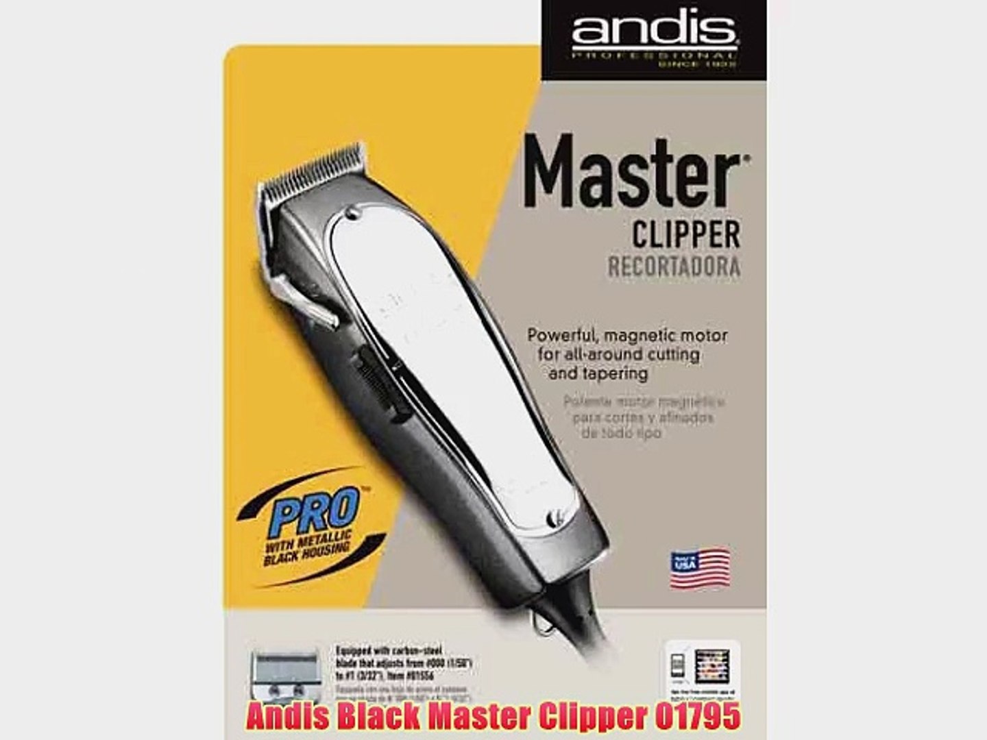 andis black master clipper