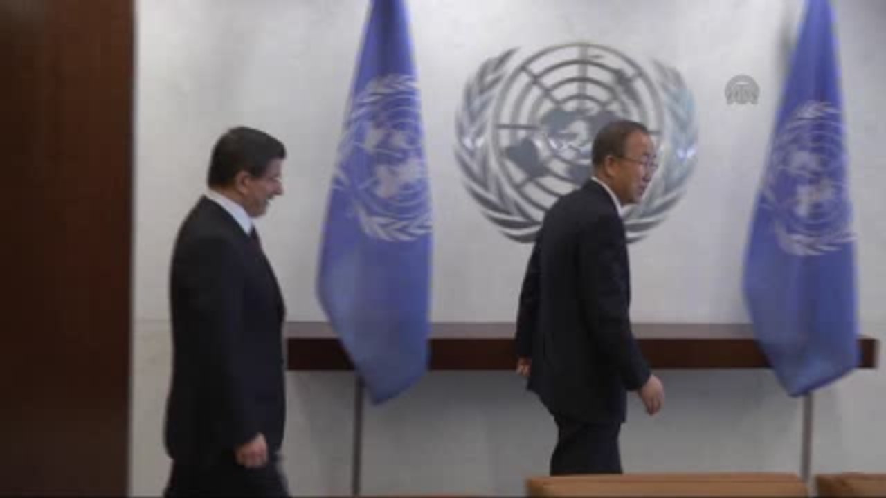 Davutoğlu-Ban Ki-mun Görüşmesi - New