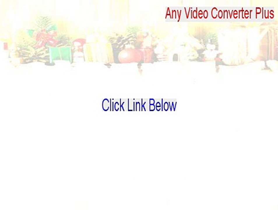 Any Video Converter Plus Download [Instant Download 2015]
