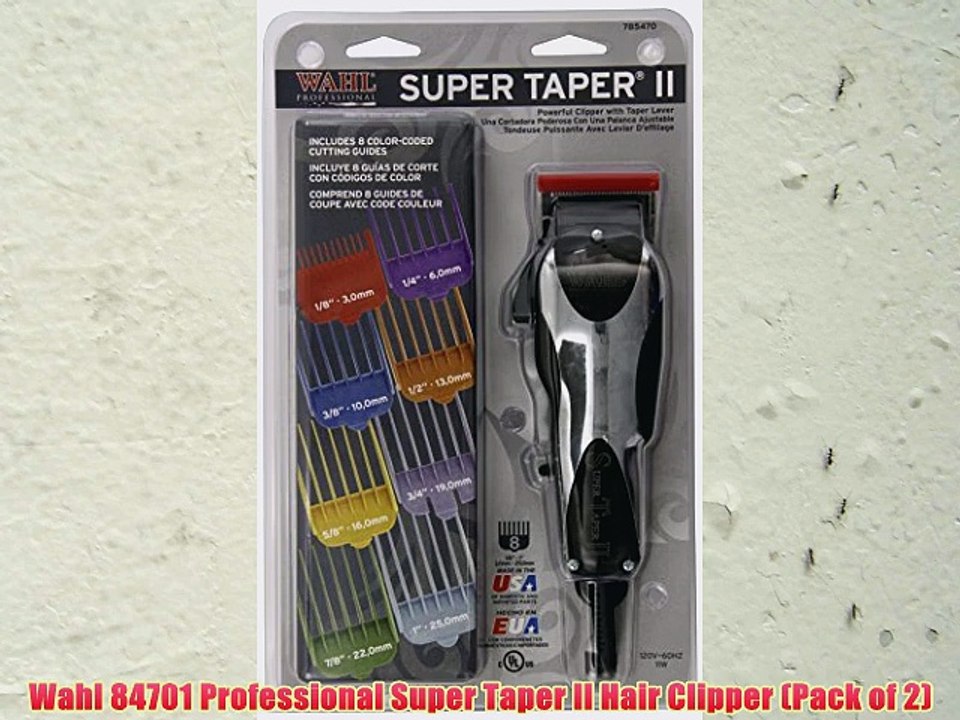 Wahl 84701 Professional Super Taper II Hair Clipper (Pack of 2)