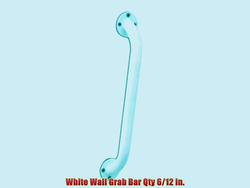 White Wall Grab Bar Qty 6/12 in.