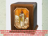 Wood Cremation Urn (Wooden Urns) - Walnut Lord Is My Shepherd Companion