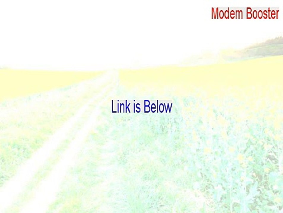 Modem Booster Keygen [Download Now 2015]